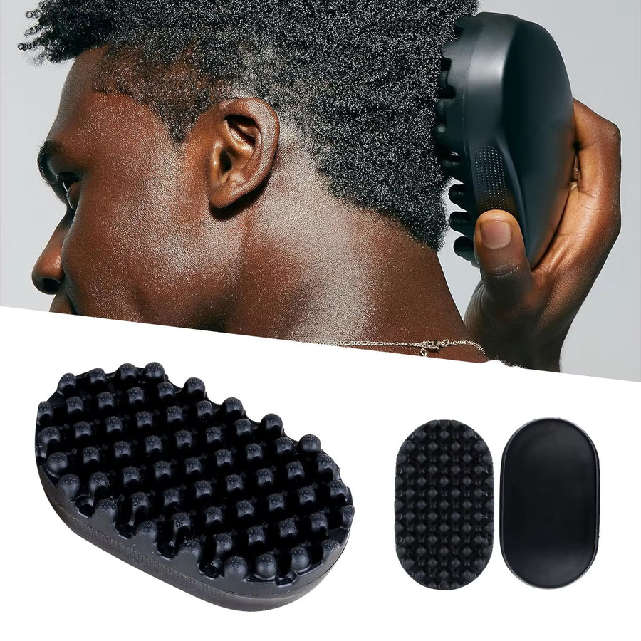 Silikon-Haarbürste für lockiges Haar, Schwarz, Unisex - Bild 3