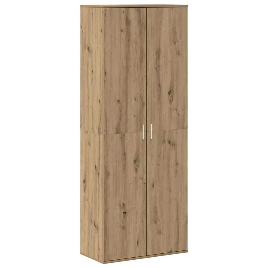 vidaXL Highboard Artisan-Eiche in Braun mit Schranktüren und Regalfächern, B/T/H: 70 x 33,5 x 180 cm - Bild 2