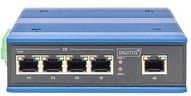Digitus Professional Industrial Ethernet Switch DN-651118 unmanaged 5 Port 10/100/1000 Mbit/s blau an DIN-Schiene montierbar - Bild 2