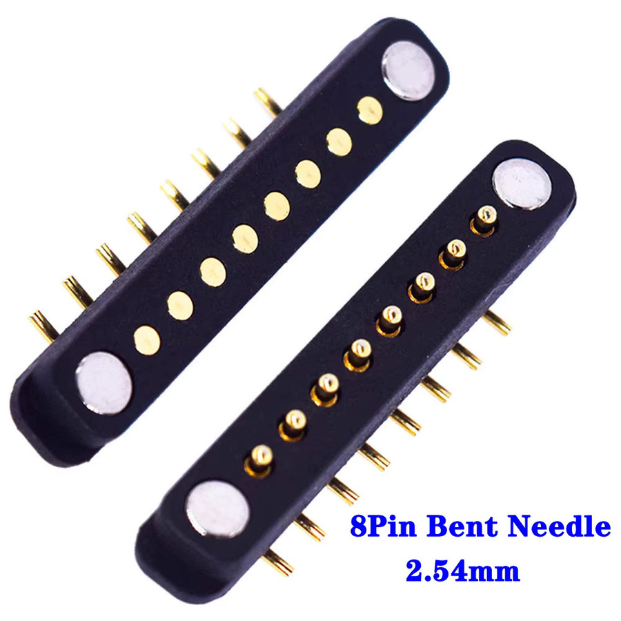LAJQTAO Magnetischer Pogo-Pin-Stecker als DC-Magnetstecker in Schwarz, männlich und weiblich, mit verschiedenen Pin-Anzahl-Optionen und Abständen von 2,54 mm, 2,8 mm oder 4,0 mm - Bild 2