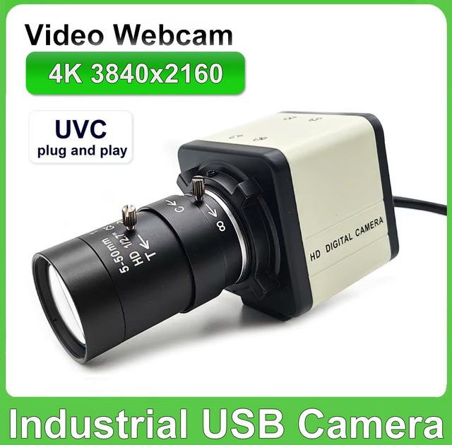 NEOCoolcam Industrielle 4K UHD USB-Kamera mit hoher Geschwindigkeit, OTG-Unterstützung und UVC-Treiberfrei via USB-C - Bild 1