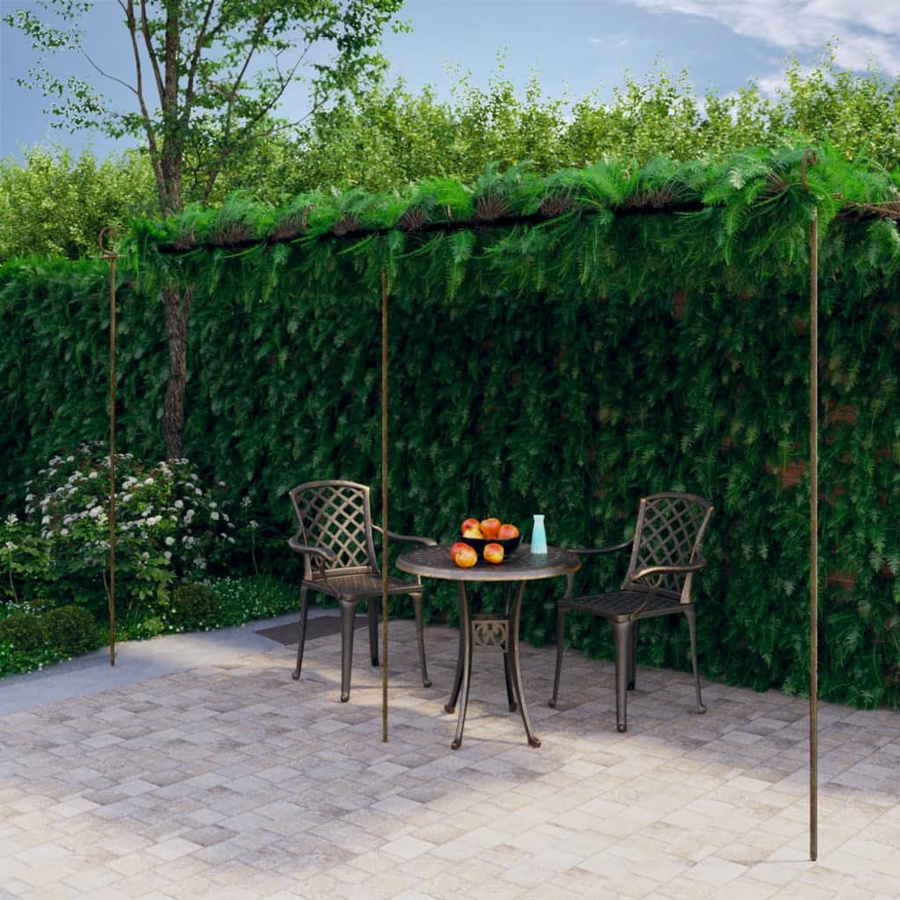 VD Home Furnishing Gartenpergola aus Schmiedeeisen in Antikbraun, B/T/H: 600 x 300 x 250 cm - Bild 2