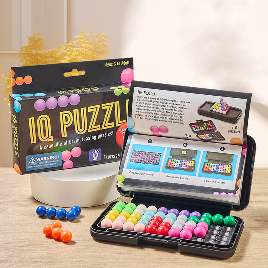 KNYYSECQ 3D Smart Battle Color Pyramid Magic Bead, Perlenspiel, Bunt / Mehrfarbig, ab 3 Jahre - Bild 3