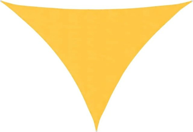 Furnicato Sonnensegel aus PU-beschichtetem Oxford-Gewebe, Dreieckig, Gelb, B/T/H: 4 x 5 x 6 m - Bild 1
