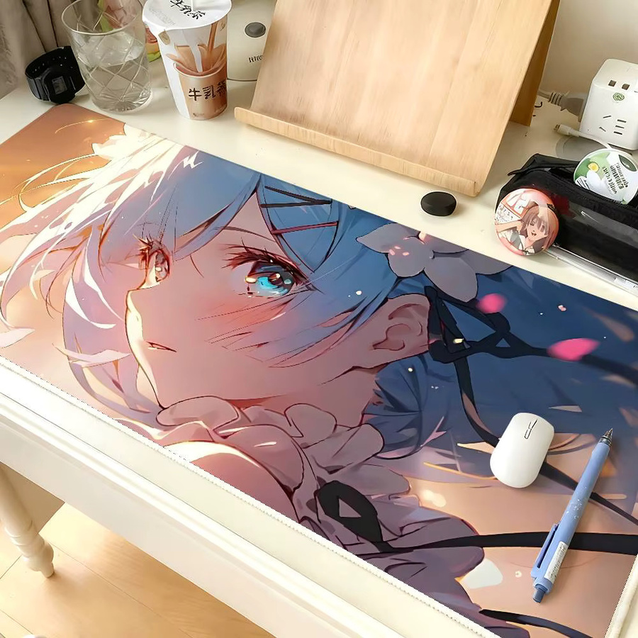 Großes Anime Rem Mauspad aus Re:Zero als Schreibtischunterlage und Laptop-Tastaturmatte in Multicolour - Bild 3
