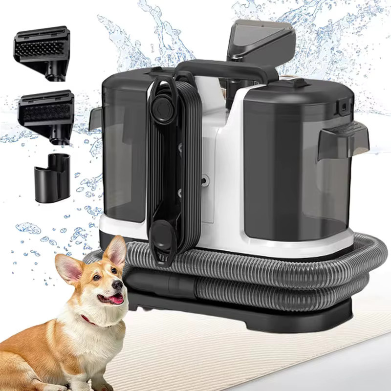 Vremota Handheld-Teppichreiniger Pro in Schwarz mit 500 W und 12 kPa für Sofa und Teppich, multifunktionaler Nassreiniger - Bild 7