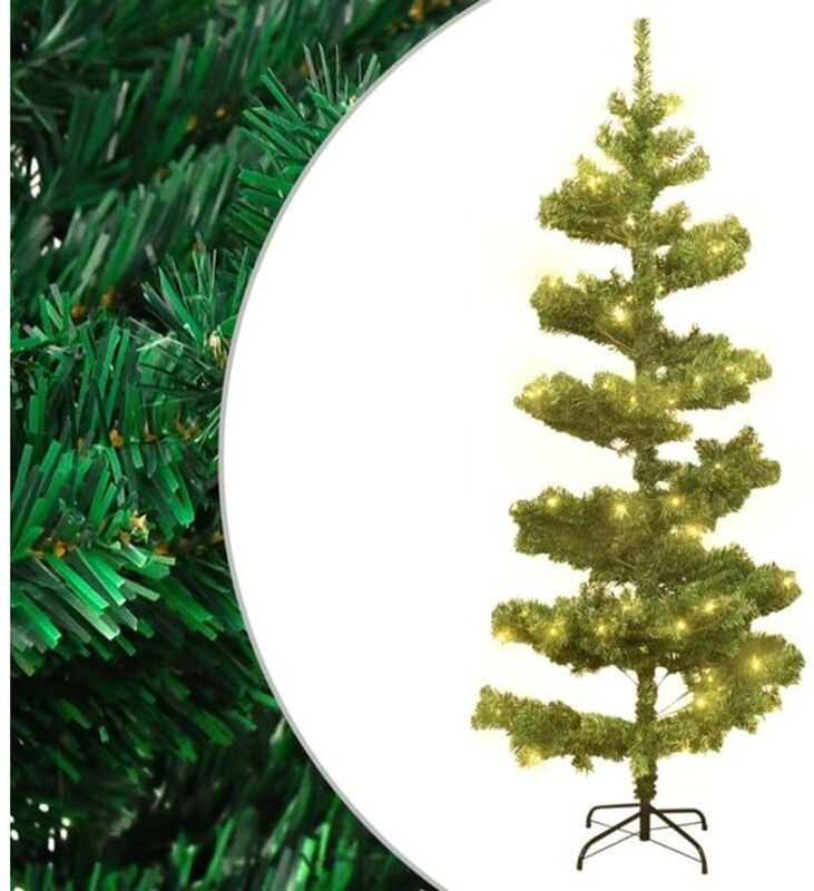 Vidaxl Spiral-Weihnachtsbaum mit Beleuchtung und Ständer, Grün, Höhe: 180 cm - Bild 1