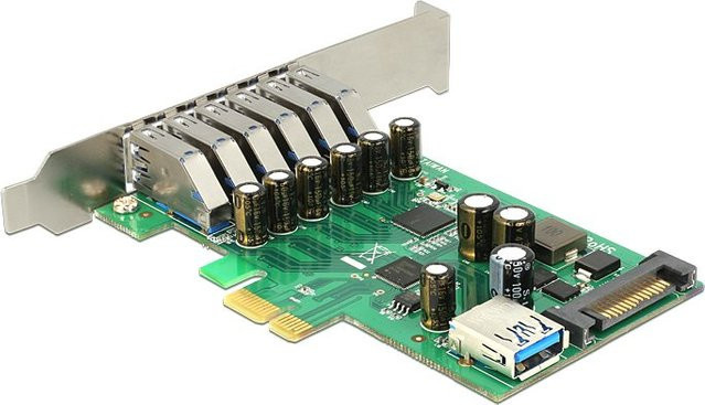 Delock USB Expansion Card PCI Express x1 zu 6 x extern und 1 x intern USB 3.0 - Bild 2