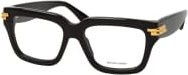Bottega Veneta BV 1324O Korrektionsbrille, Vollrand, Quadratisch, Black, Unisex, Kunststoff - Bild 1