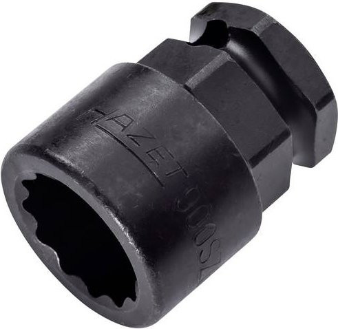 Hazet Schlag- und Maschinenschrauber Steckschlüssel-Einsatz 900SZ6-19 Doppel-6kt. 1/2 Zoll SW 19 Schwarz - Bild 1
