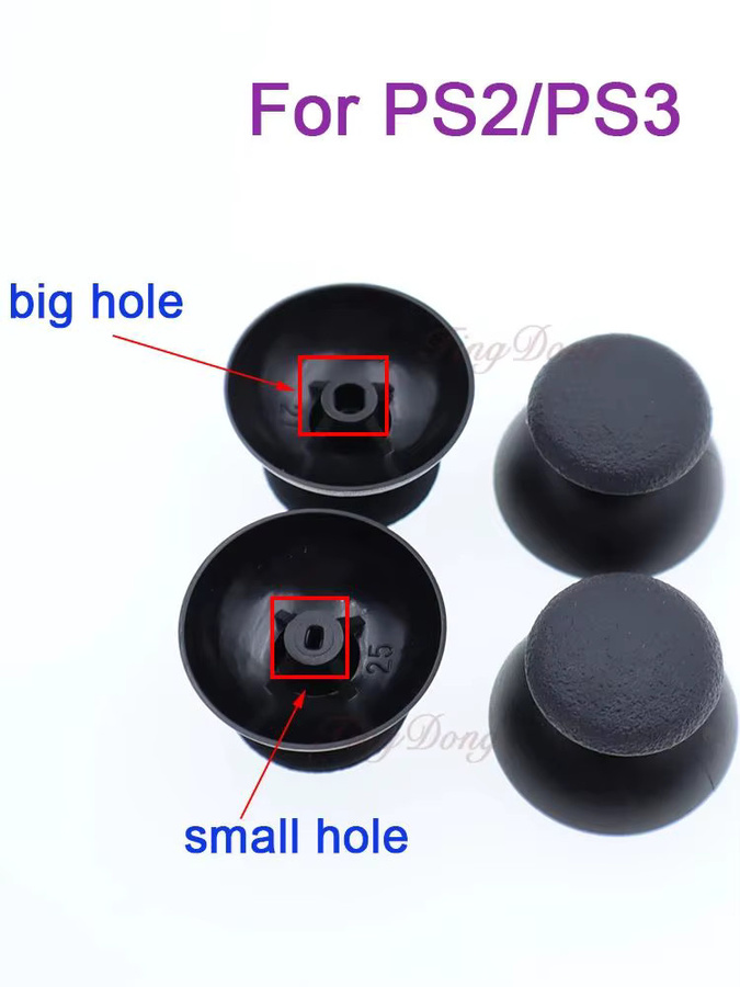 TingDong 10 Stück 3D-Joystick-Pilzkopf-Stick-Griffkappen in Schwarz für PlayStation PS2 PS3 PS4 PS5 und Xbox One Series S X Xbox 360 sowie WiiU und NGC Controller - Bild 3
