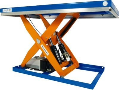 Edmo Lift Scherenhubtisch CB 1500 in Blau und Orange mit 1500 kg Tragkraft - Bild 1