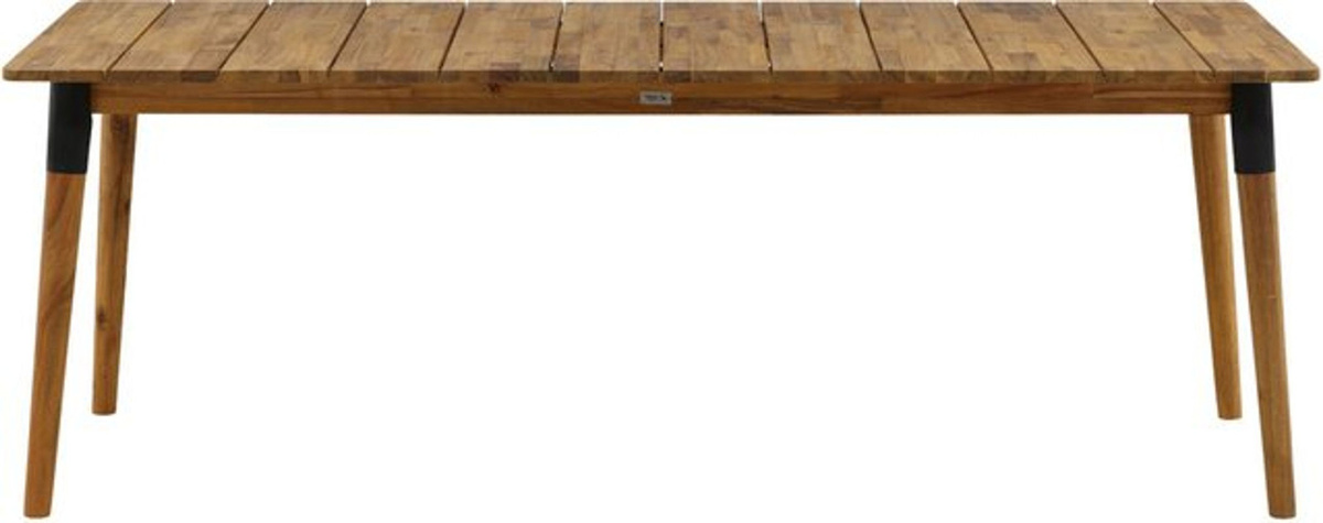 Ebuy24 Julian Esstisch aus Akazie und Stahl in Braun, Modern, Rechteckig, B: 210 cm, T: 75 cm, H: 100 cm - Bild 1