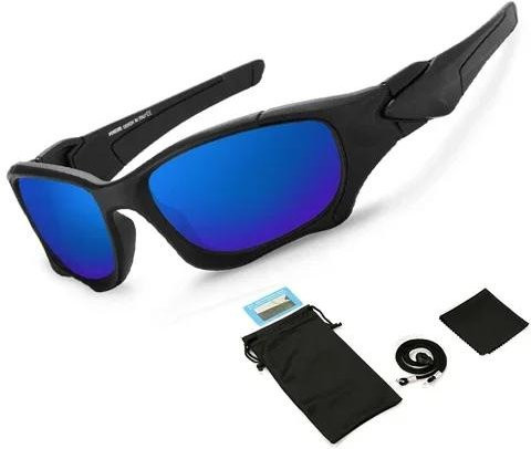 Freedom Outdoors Sonnenbrille, Unisex, Vollrand, Wrap, Black, Plastic - Bild 1