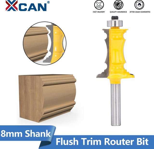 XCAN Gehrungsfräser Profilfräser mit 8mm Schaft für die Holzbearbeitung - Bild 1