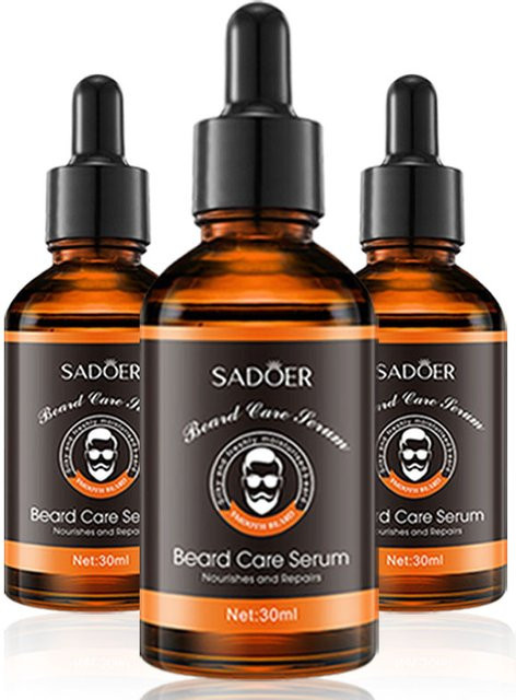 SADOER Bartöl für Herren, 3x30ml, Haarpflege-Essenz - Bild 1