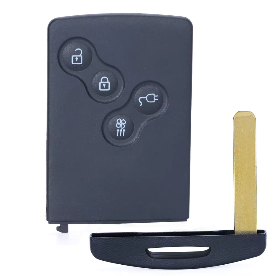 KEYECU Smart Proximity Fernbedienungsschlüssel für Renault Megane 3, Laguna 3, Scenic, Fluence und Zoe mit PCF7952A / HITAG 2 / 46 Chip in Schwarz - Bild 2
