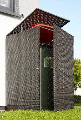 Merxx Mülltonnenbox Braun B/T/H: 66 x 64 x 109 cm - Bild 1
