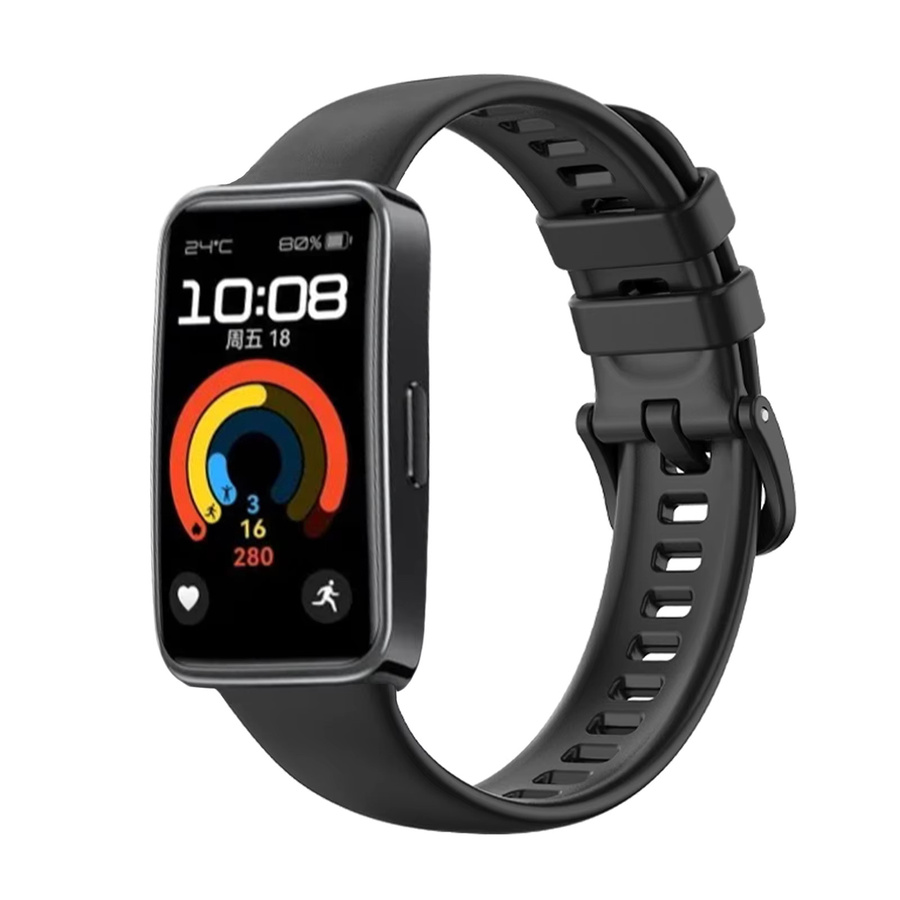 Huawei Uhrenarmband Silikon, Weiß, Unisex - Bild 1