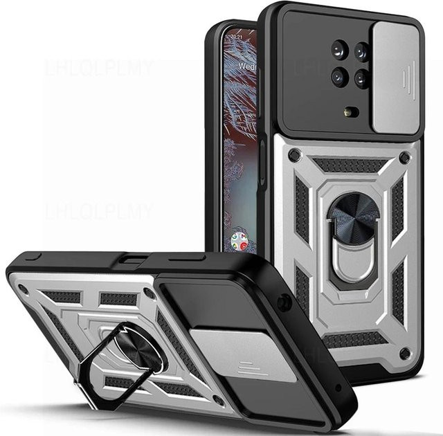 Nokia Armor Hybrid Ring Schutzhülle für G11 G21 G20 G10 C10 C20 C30 X100 5G in Schwarz - Bild 1
