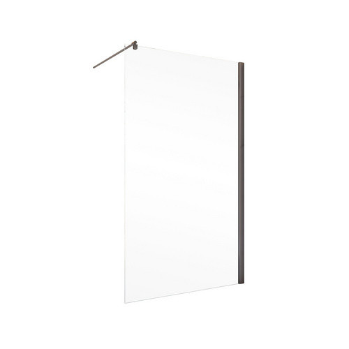 Schulte Duschwand Walk In Alexa Style 2.0 Gunmetal Dunkelgrau Matt B: 90 cm, H: 200 cm, T: 0,6 cm - Bild 2