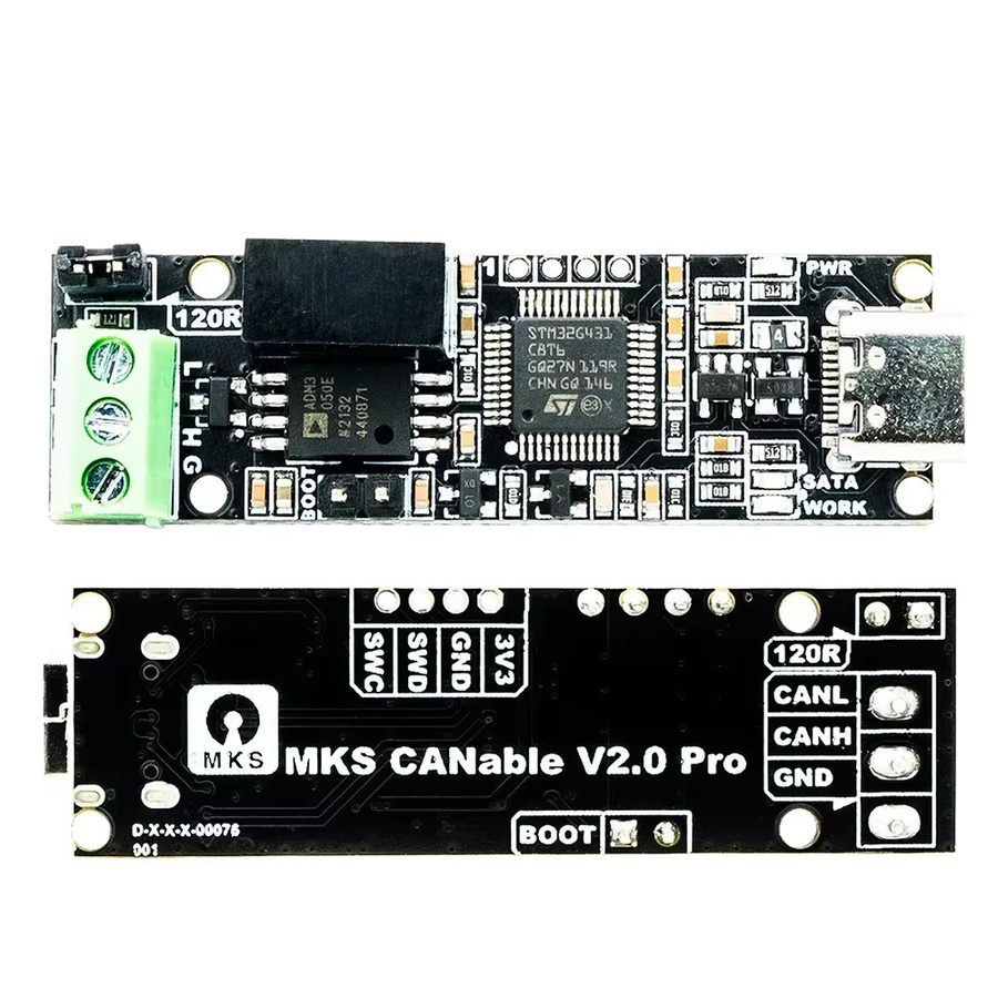 MacroBase CANable Pro USB-zu-CAN-Transceiver-Analysator-Adapter mit USB-C Anschluss in Schwarz - Bild 3