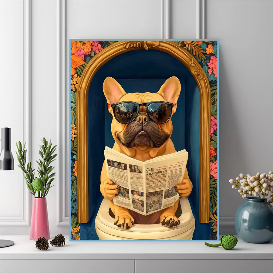 Evershine Diamant Stickerei Kit Hund Motiv als Mosaik Tier Malerei in Multicolour B/H: 30 x 20 cm - Bild 3