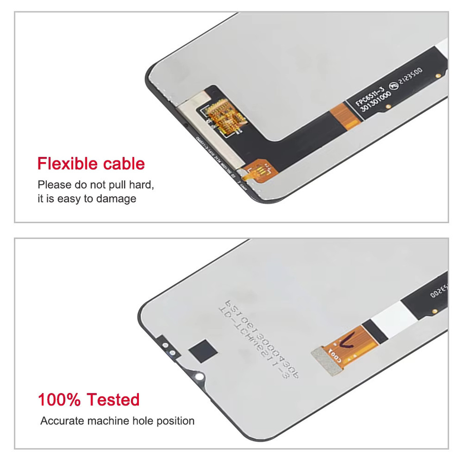 TCL 20R 5G T767H LCD Display mit Touchscreen Digitizer Montage in Schwarz - Bild 3