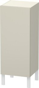 Duravit L-Cube individual Halbhochschrank mit Glastür rechts, Taupe Supermatt, B/T/H: 20 x 25 x 90 cm - Bild 1