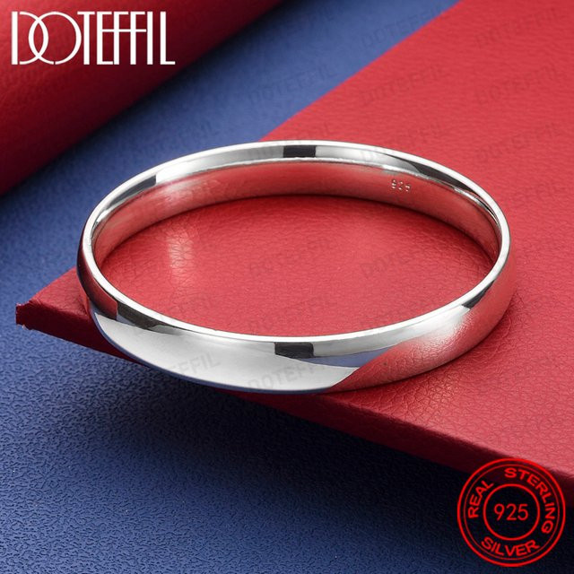 DOTEFFIL Armband Armreif, 925 Silber, 10 mm, Unisex - Bild 1
