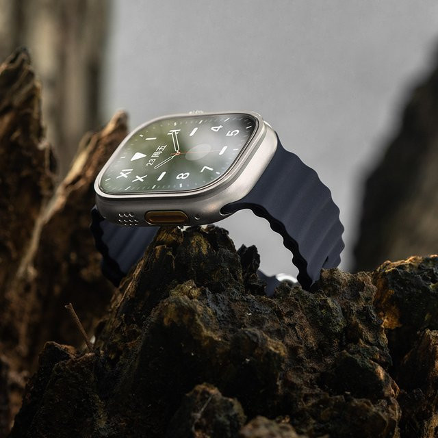 Silikonarmband Ozeanriemen, Schwarz, Unisex - Bild 1