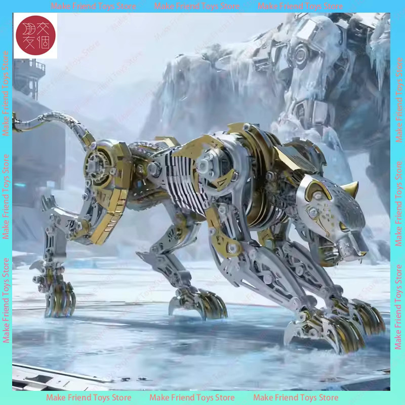 Puzzloria Steampunk Leopard, 3D Metall Puzzle, 300 Teile - Bild 2