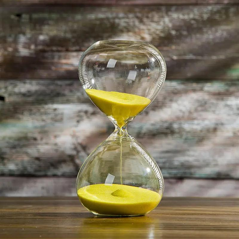 Kreative Glas Sanduhr von Yiran Furniture als dekoratives Zeitmanagement-Tool für Schreibtisch und Zuhause mit 30 Minuten Laufzeit - Bild 2