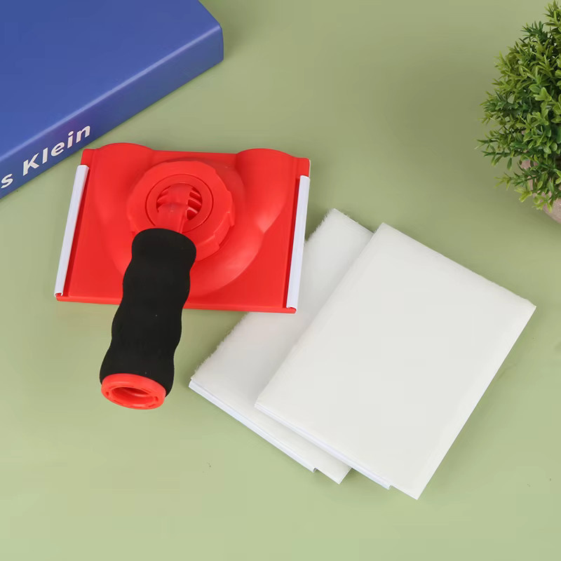 Professioneller Latex Edger Pinsel für präzises Malen von Wänden und Decken in Rot - Bild 2