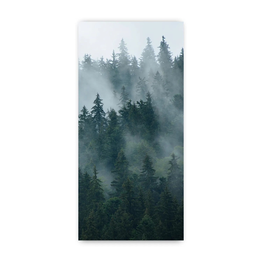 Walllux Duschrückwand Tannenwald in Holzoptik aus Alu-Verbund, Farbe: Grün, B/H: 100 x 210 cm, Stärke: 3 mm - Bild 2