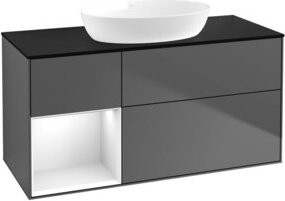 V&B Waschtischunterschrank Finion in Anthrazit lackiert, Breite: 120 cm, Tiefe: 50,1 cm, Höhe: 50,1 cm - Bild 1