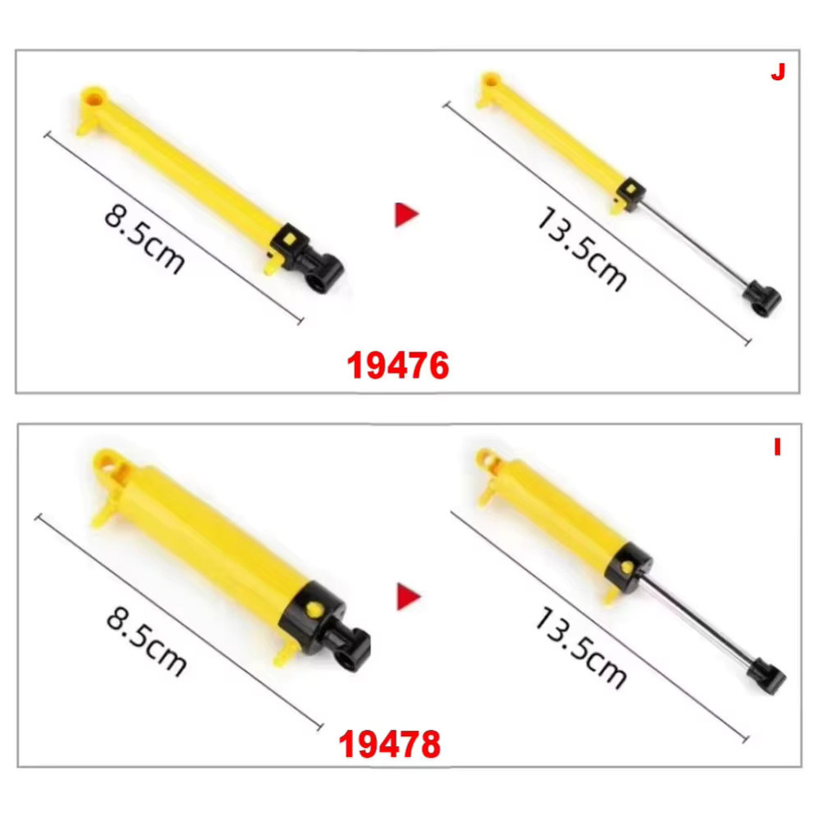 wishiot MOC-Pneumatik-Sets, technische Teile, Kunststoff - Bild 1