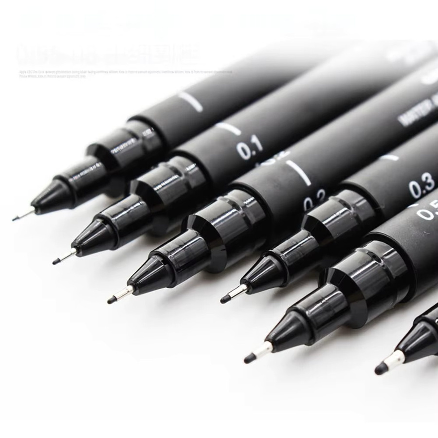 Fineliner Zeichenstift mit schwarzer Tinte für Kunst, Skizzen und Zeichnungen - Bild 5