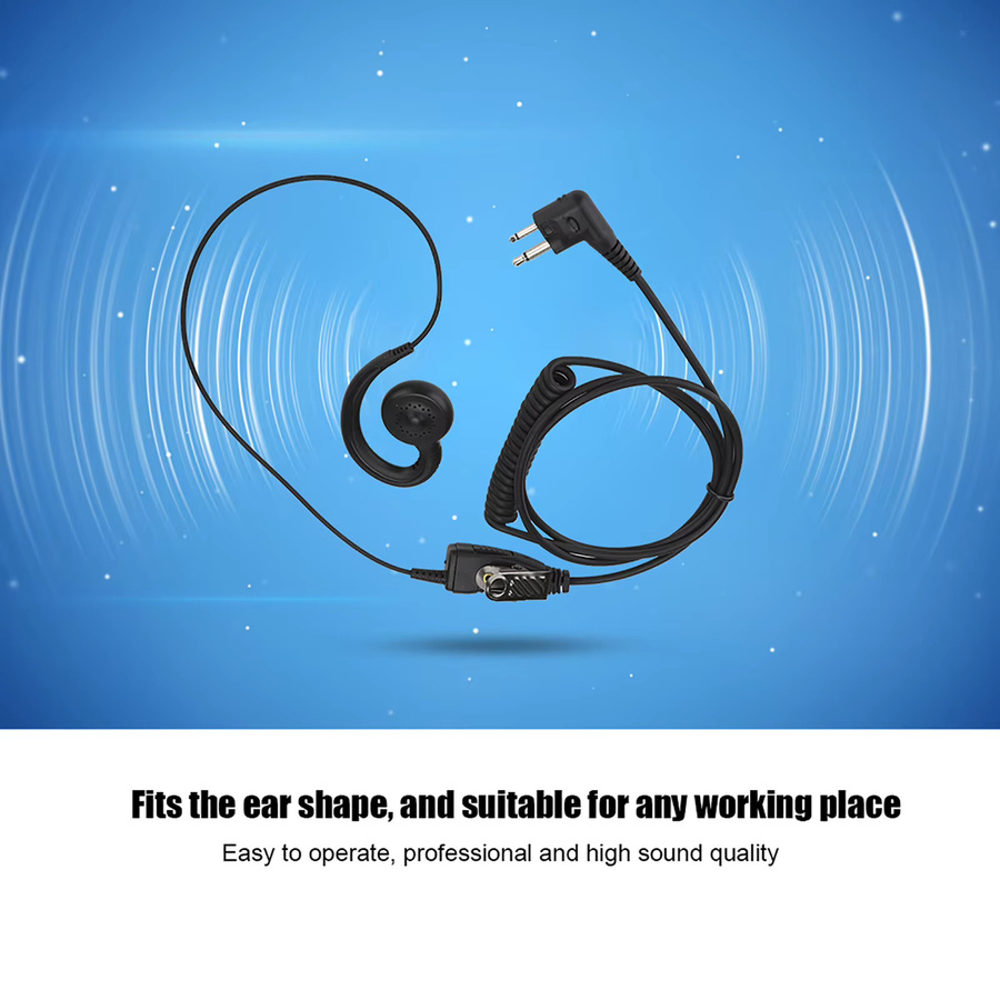 Motorola AEH3000-M1A Two Way Radio Headset mit Mikrofon in Schwarz - Bild 3