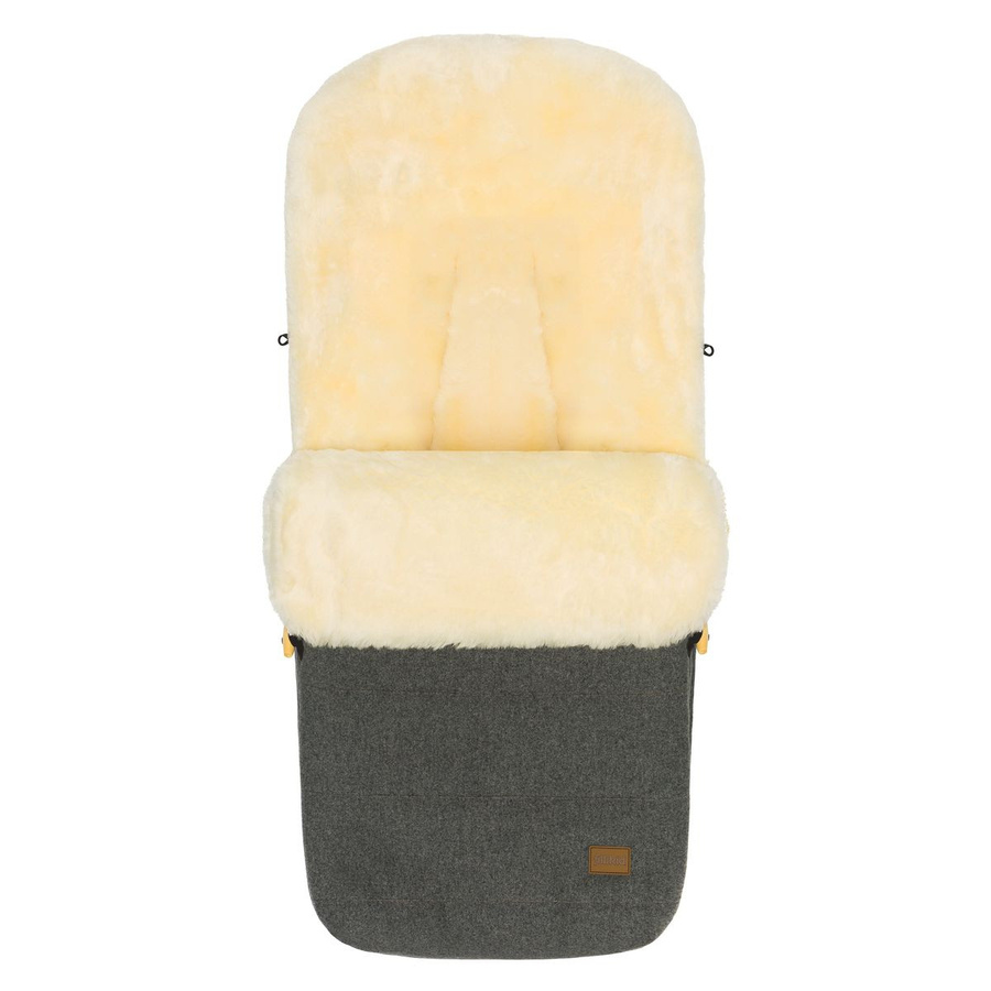 Fillikid Lammwoll-Fußsack Bernina Wool für Buggy, Sport- und Kinderwagen, Grau - Bild 1