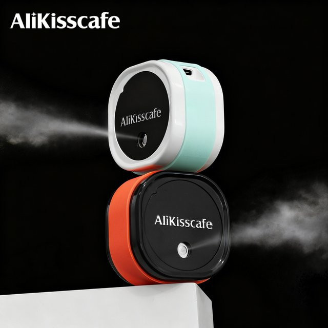 ALIKISSCAFE Elektrischer Kaffeebohnen Sprayer in Weiß für Barista Espresso Zubehör - Bild 1
