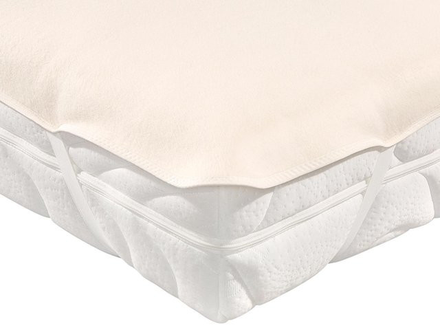 Concord Moltonauflage aus 100 % Baumwolle in Beige, B/T/H: 80 x 200 cm - Bild 1