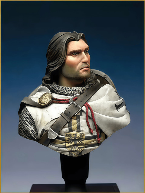 EVANOVM Teutonic Knight-Modell, 1/10 Gussharz-Modellbausatz, unbemalt - Bild 1