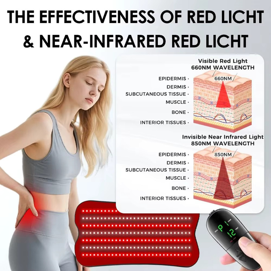 vilnason Rotlichttherapiegürtel mit 210 LEDs, Unisex - Bild 2