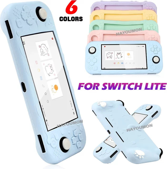 HeroAngel Katzenpfoten Soft TPU Schutzhülle für Nintendo Switch Lite in 6 Farben - Bild 1