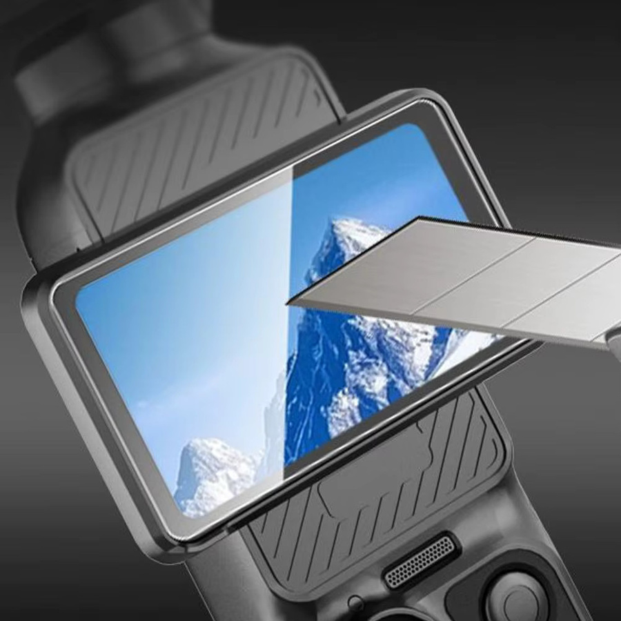 DJI Pocket 4 Schutzfolien-Set aus gehärtetem Glas: Objektiv-Schutzfolie und Bildschirm-Schutzfolie in Transparent, kratzfest und bruchsicher - Bild 5