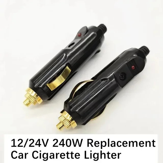 DC Adapter Auto Zigarettenanzünder Ersatz Netzstecker Ladegerät 12/24 V 180 W Schwarz - Bild 1