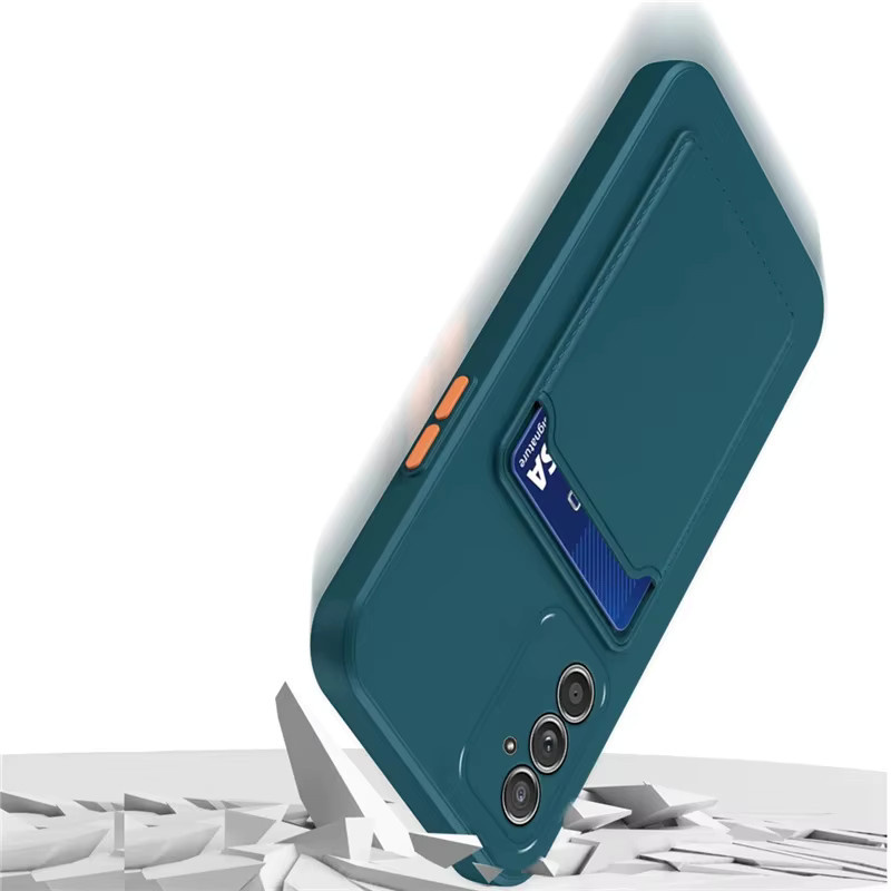 Samsung Galaxy A55 5G Silikonhülle mit Kartensteckplatz in Purple - Bild 2