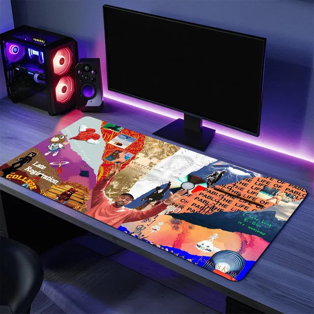 Rutschfestes und verdicktes Gaming Mousepad Officetudent im West-Design, Multicolor - Bild 1