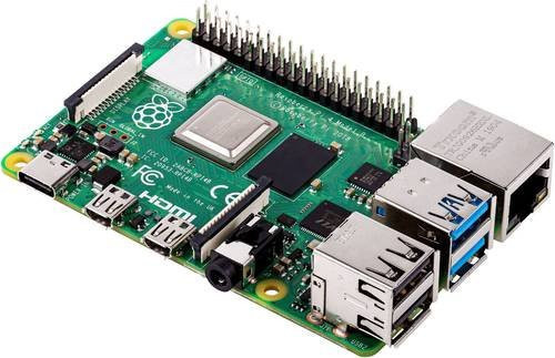 Raspberry Pi 4 Model B Mainboard mit 4GB LPDDR4 RAM, 4 x 1.5GHz, Green - Bild 1